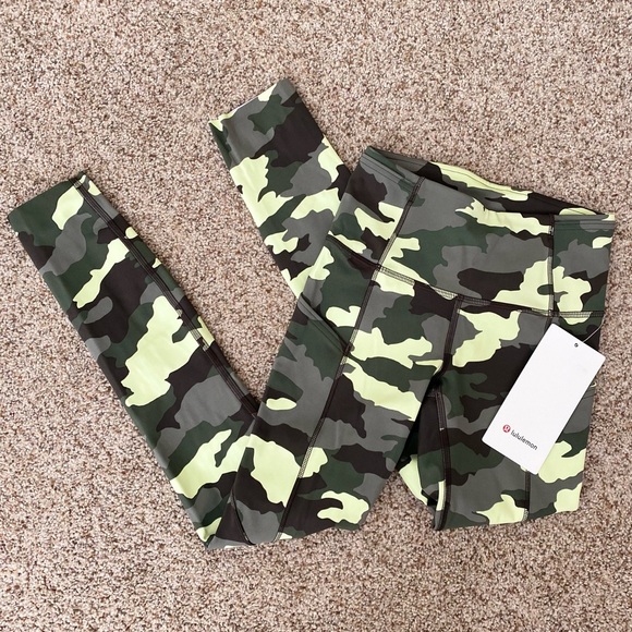 🍋NWT! Lululemon Fast and Free HR Tight 25” Camo - Picture 4 of 8